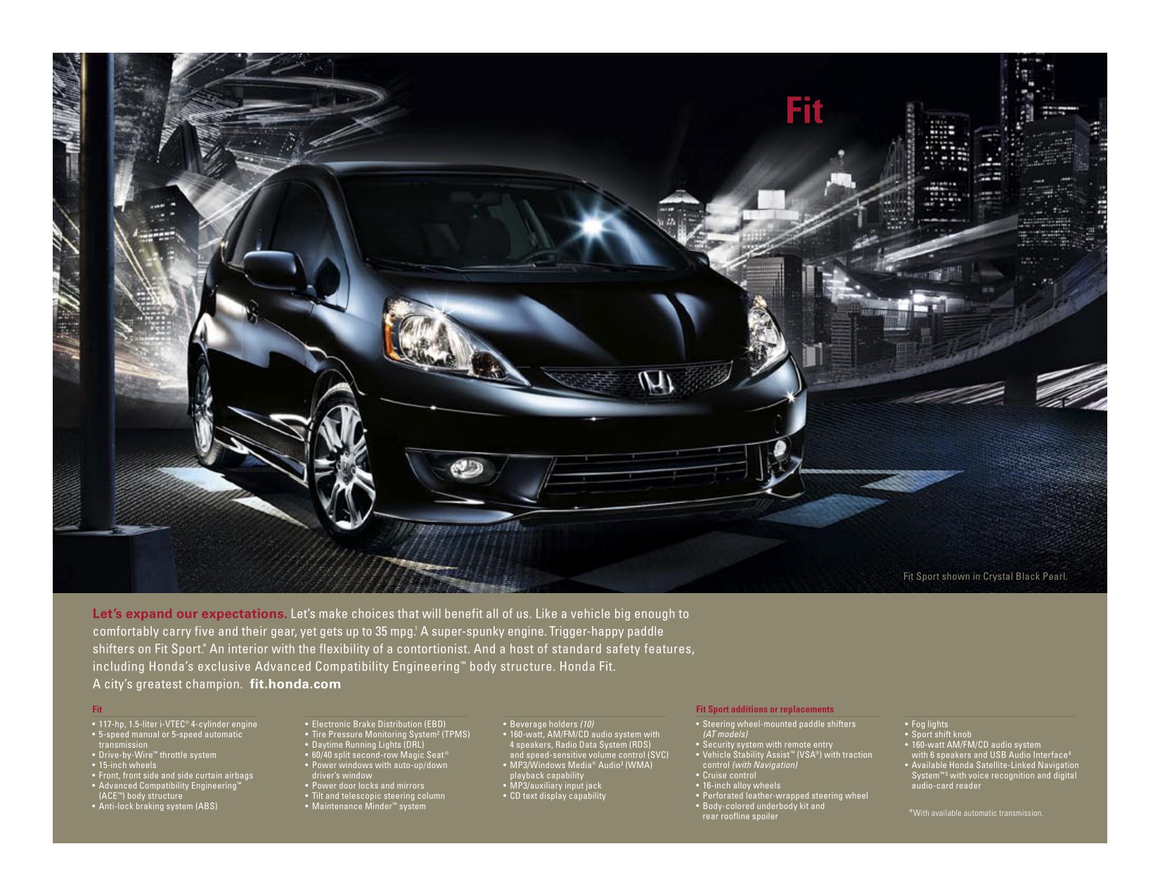 2009 Honda Brochure Page 8